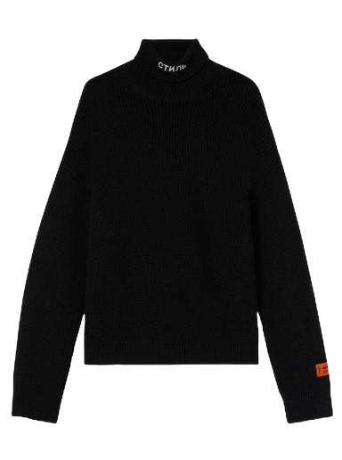 Sweater HERON PRESTON CTNMB Knit Rollneck Sort | HMHA006F22KNI0011001