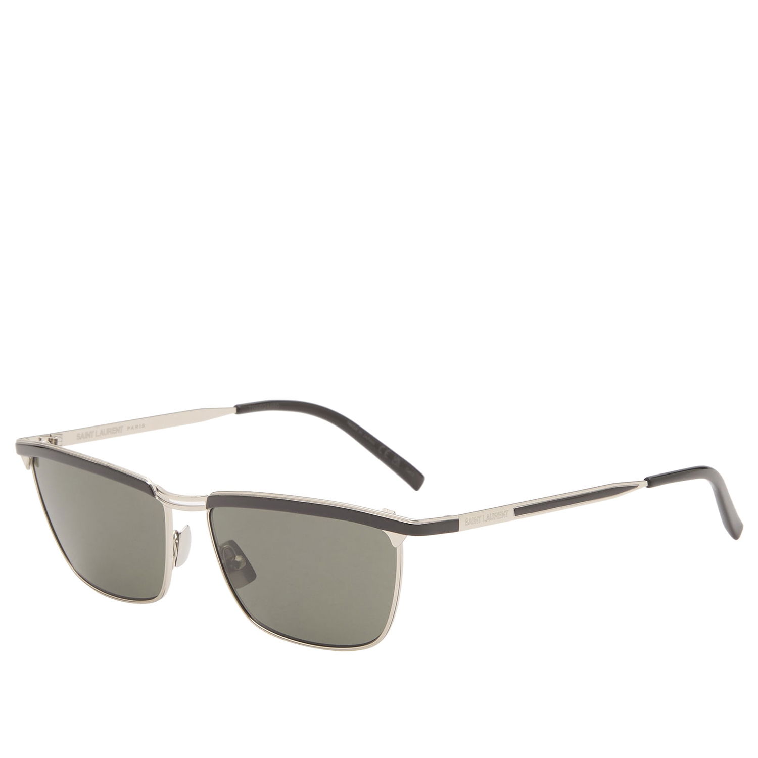 Solbriller Saint Laurent Joe Rectangular Metal Frame Sunglasses Metalisk | SL-795-JOE-003, 1