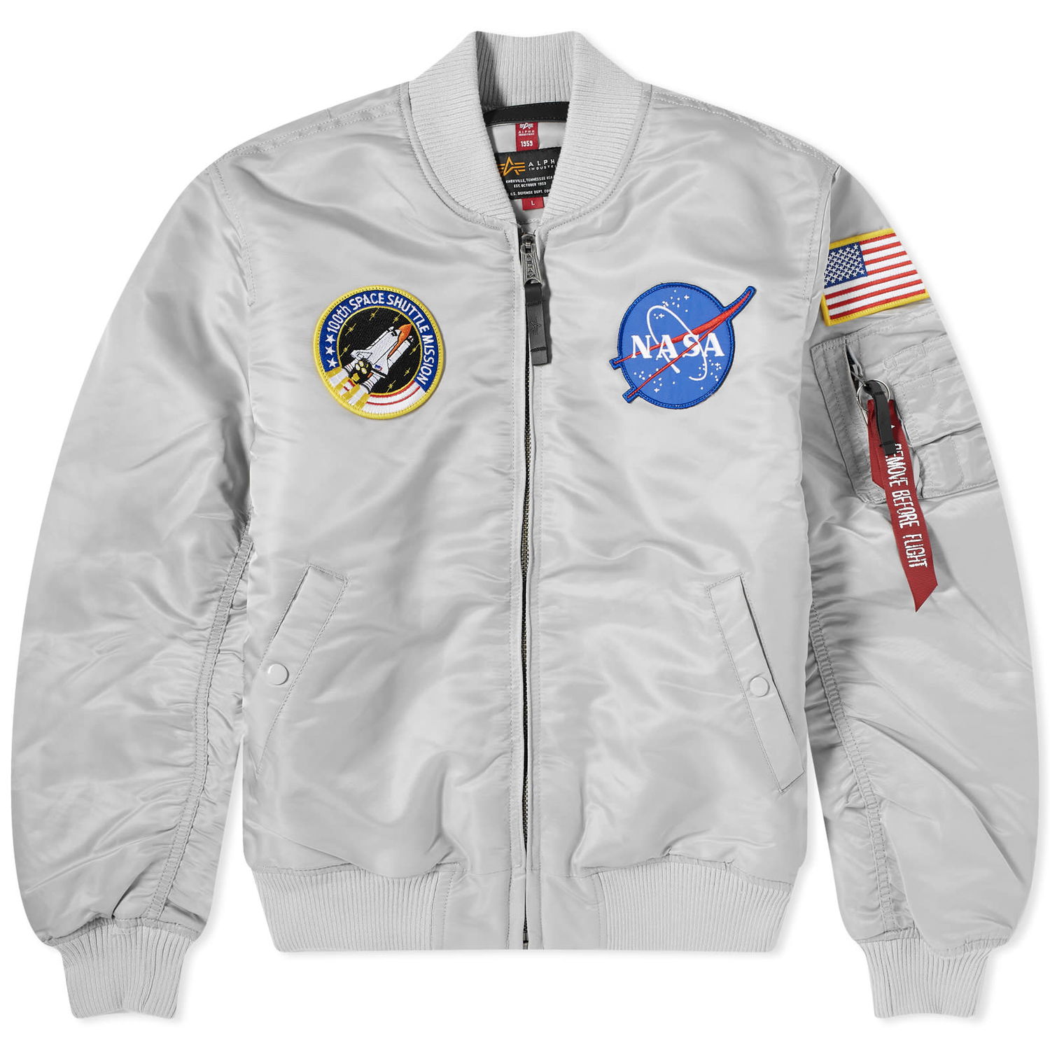 Bomberjakke Alpha Industries Alpha Industries MA-1 VF NASA Bomber Jacket Grå | 166107-666, 0