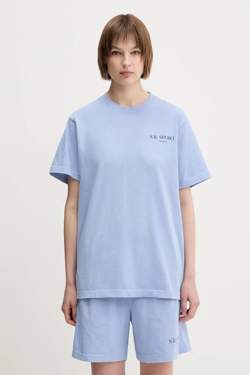 T-shirt Sporty & Rich Sporty & Rich Wimbledon T-Shirt and Shorts Set Blå | TO043612201BL59