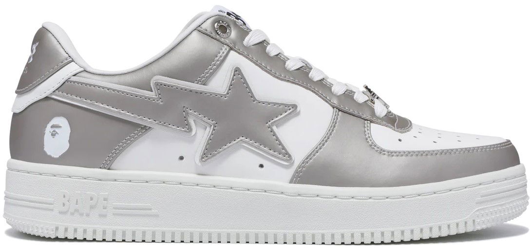 Sneakers og sko BAPE Bape Sta Silver #4 Grå | 0ZXSHM191053L-SILVER, 0