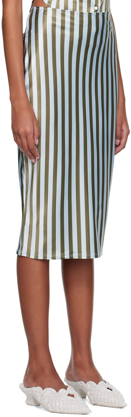 Nederdel Miaou Miaou Verona Striped Midi Skirt Blå | 4033SS3DVG, 1