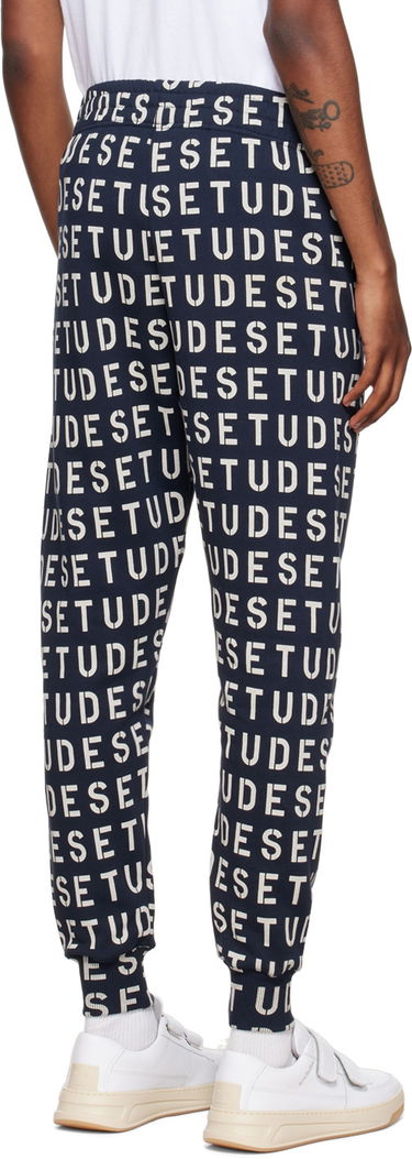 Joggingbukser Études Études Stencil Lounge Pants Mørkeblå | H22MM455OC19PT, 2