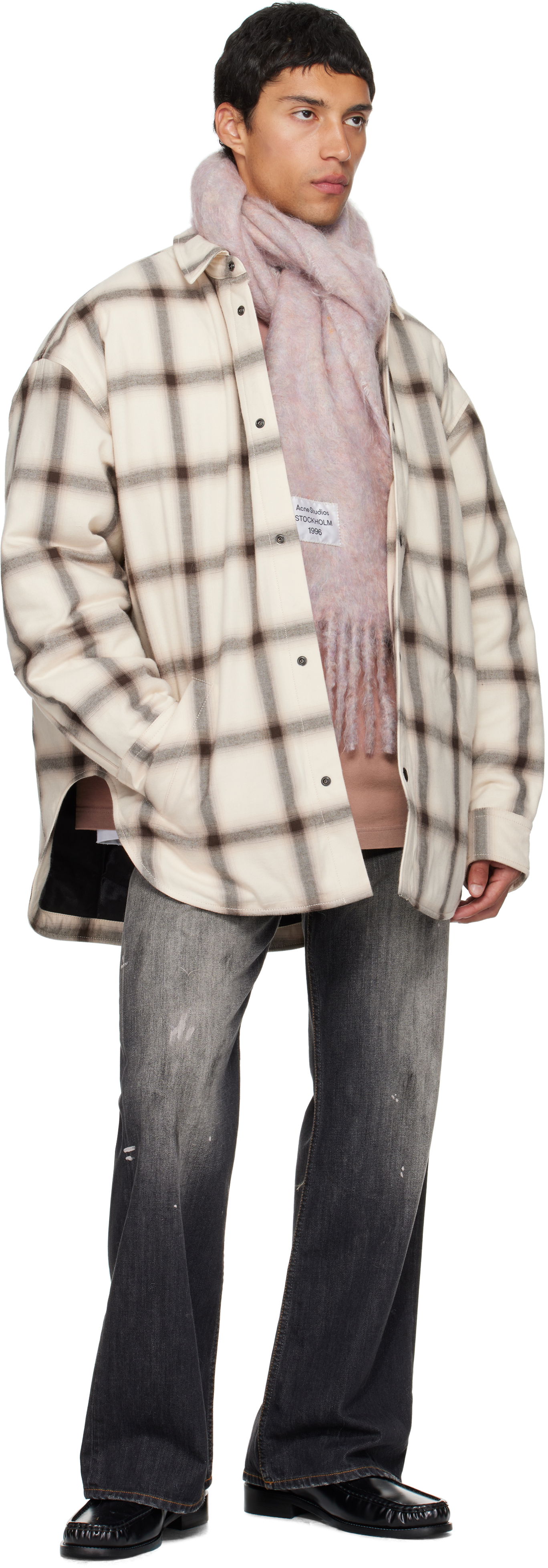 Tørklæde Acne Studios Acne Studios Mohair & Wool Scarf Lyserød | CA0392-, 1