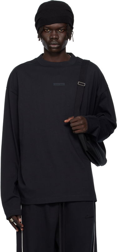 T-shirt Fear of God ESSENTIALS Classic Fit Long Sleeve T-shirt Sort | 125SP254200F, 0