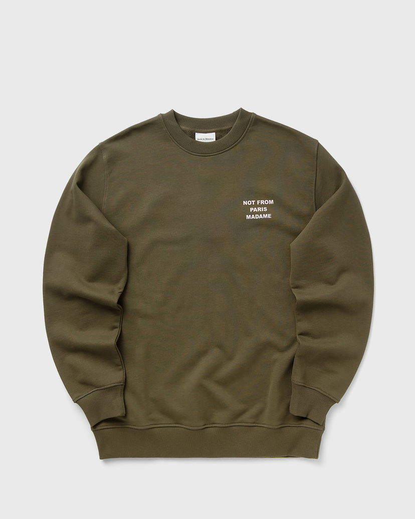 Sweatshirt Drôle de Monsieur Slogan Sweatshirt Grøn | I-SW149-CO127-KK