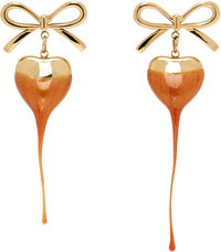 Ottolinger Bow Heart Drop Earrings