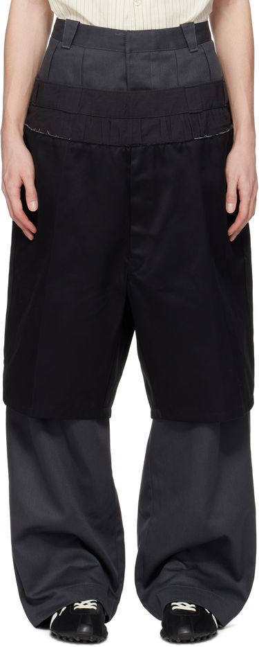 Bukser Maison Margiela Maison Margiela Layered Trousers Sort | S51KA0604 MTN067, 0