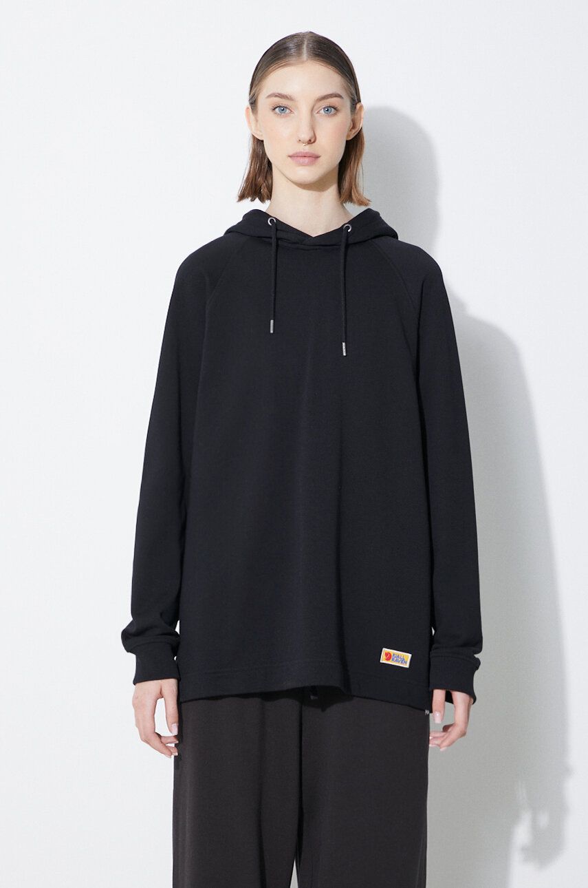 Sweatshirt FJÄLLRÄVEN Vardag Hoodie Sort | F86987.550, 0