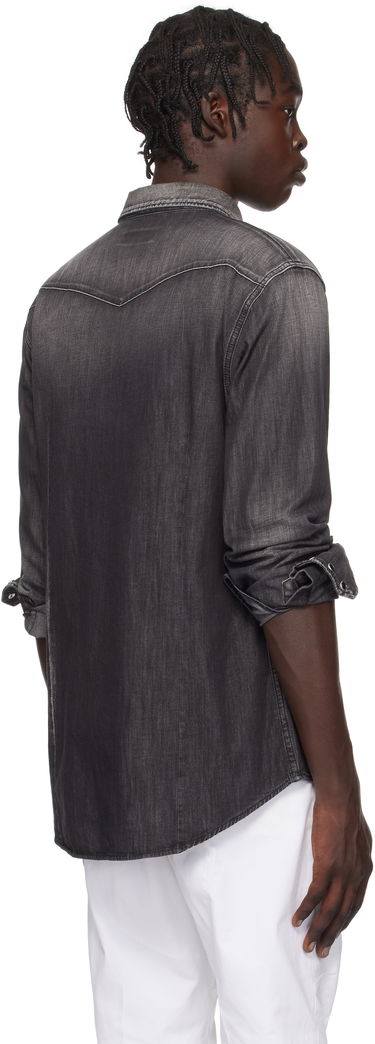 Skjorte DSQUARED2 Dsquared2 Classic Western Denim Shirt Grå | S74DM0848_S30826, 2