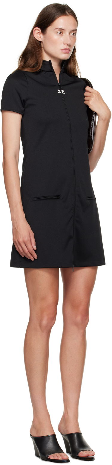 Kjole Courrèges Courrèges Interlock Tracksuit Minidress Brun | 325JRO686JS0250, 4