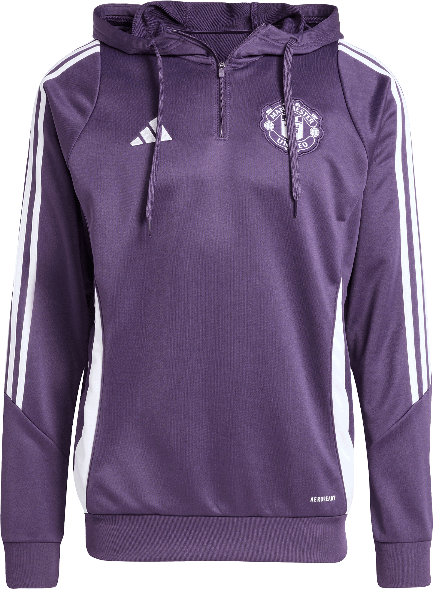 Sweatshirt adidas Originals Manchester United Training Hoodie Lilla | jp3242, 0