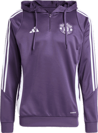 Sweatshirt adidas Originals Manchester United Training Hoodie Lilla | jp3242, 0