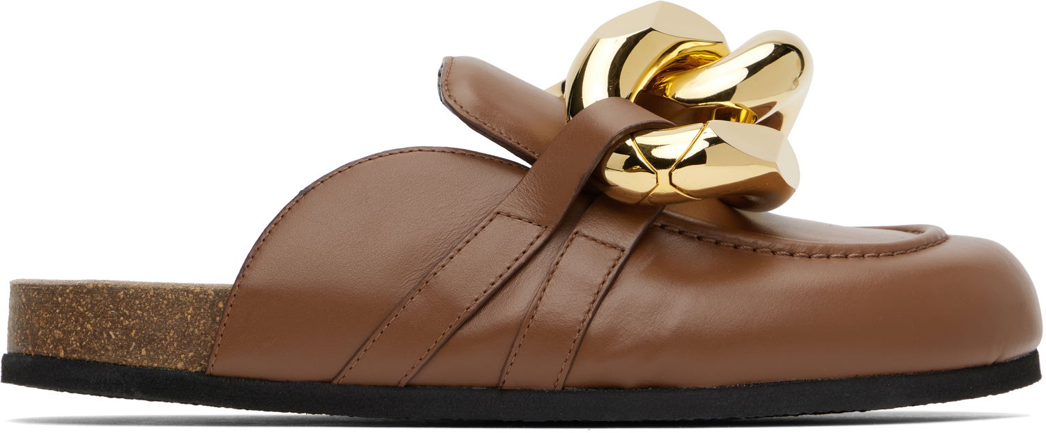 Tilbehør JW Anderson JW Anderson Chain Loafers Brun | LF0035-LA0050, 0