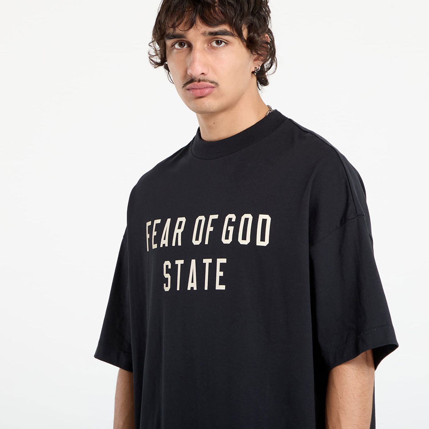 T-shirt Fear of God Fear of God Essentials 90's Short Sleeve T-Shirt Sort | 125SP254470F-861, 1