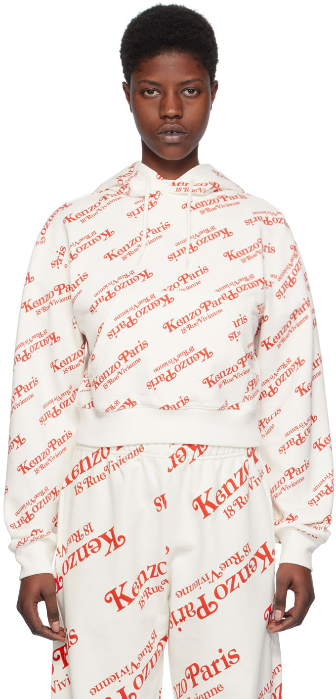 Sweatshirt KENZO Off-White Paris Verdy Edition Hoodie Hvid | FE52SW1234MI
