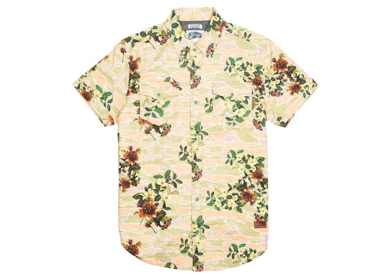 Skjorte BILLIONAIRE BOYS CLUB Billionaire Boys Club Garden Print Woven Shirt Beige | 8812600EGG