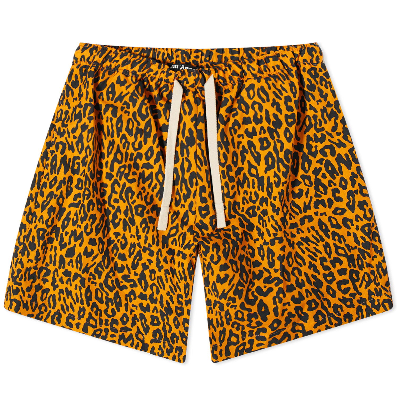 Shorts Palm Angels Leopard Print Shorts Gul | PMCB051S24FAB0012010, 0