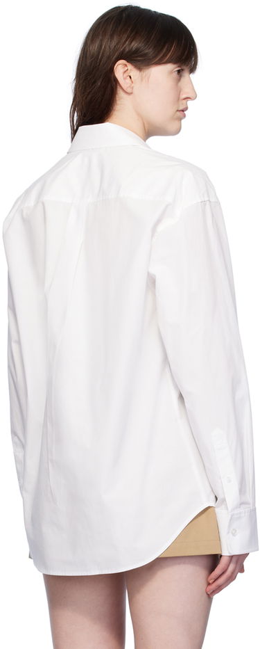 Skjorte Alexander Wang Pocket Shirt Hvid | 4WC2241482, 2