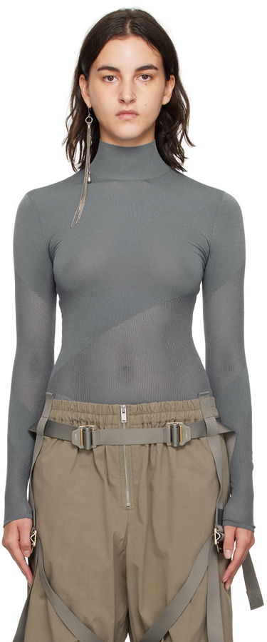 Krop Dion Lee Dion Lee Helix Mock Neck Top Grå | C7229F23, 0