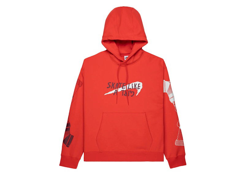 Sweatshirt Nike SB SB Skate Like A Girl Fleece Hoodie Rød | DQ7304-696