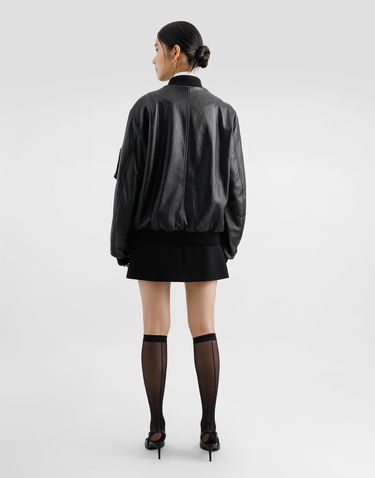 Nederdel Dolce & Gabbana Dolce & Gabbana A-Line Wool Crepe Miniskirt Sort | F4CYTTFU2TZN0000, 2