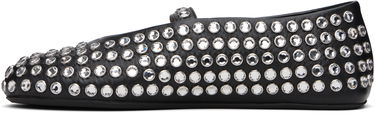 Tøj Alaïa ALAÏA Lambskin Ballerina Flats with Strass Sort | AA3A029CK116, 2