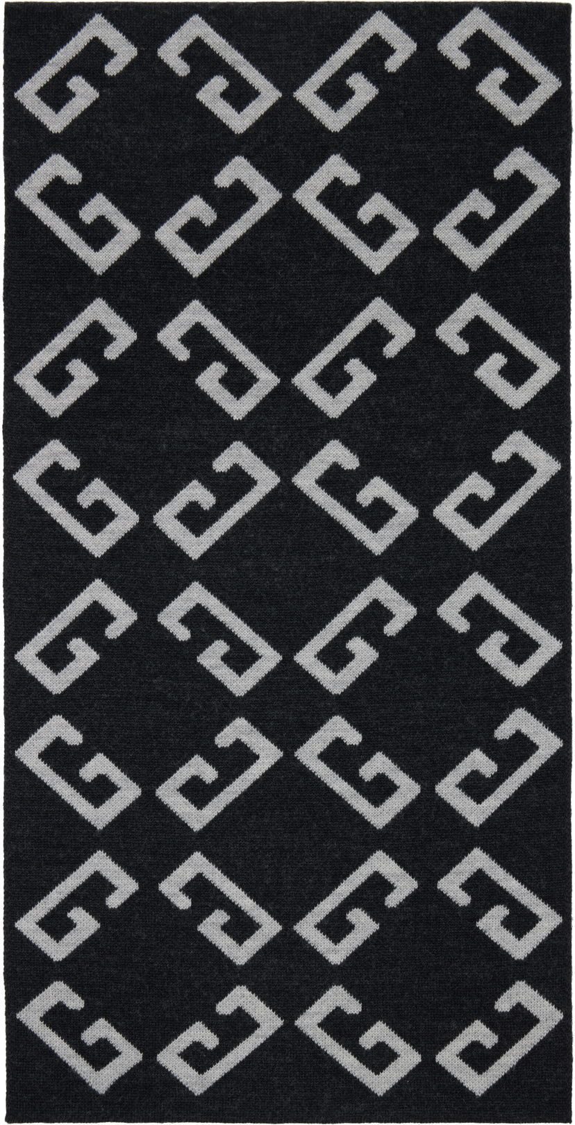 Tørklæde Givenchy Givenchy Double-Faced Monogram Scarf Sort | 710003942001-U7929