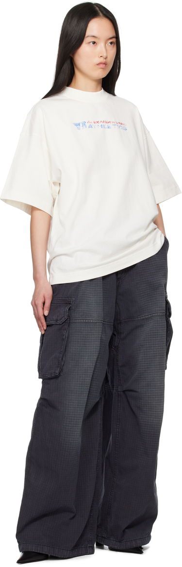 T-shirt Alexander Wang Alexander Wang Logo-Print T-Shirt Hvid | UCC2251835, 3