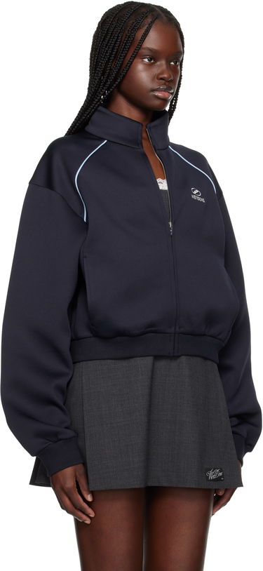 Bomberjakke We11done We11done Sporty Selldone Track Jacket Mørkeblå | WD-TJ1-25-832-W-NV, 1