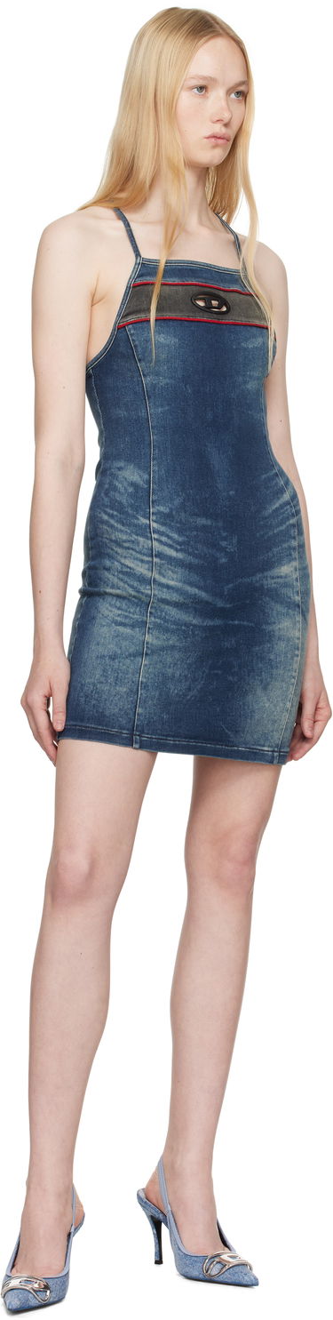Kjole Diesel Diesel Denim Mini Dress Blå | A17351 0ABCZ, 3