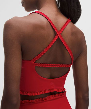 Tanktop lululemon Nulu Cropped Ruffle Tank Top Rød | prod20004239, 4