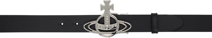 Bælter Vivienne Westwood Vivienne Westwood Line Orb Buckle Belt Sort | 82010071U-L009X-