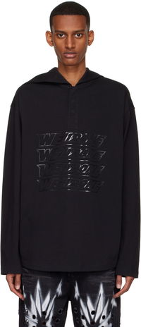 We11done Embossed-Logo Cotton Henley