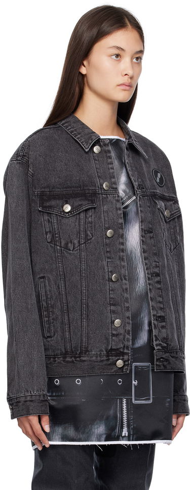 Jakke We11done We11done Faded Denim Jacket Sort | WD-DJ4-20-017-U-WB, 1