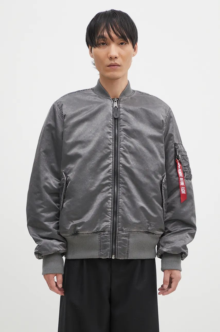 Bomberjakke Alpha Industries Bomber Jacket Oversize Grå | 148127, 0