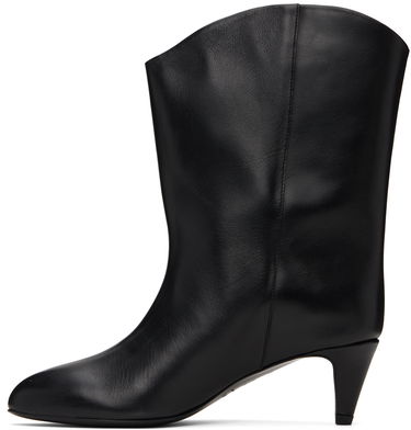 Tøj BY FAR BY FAR Osage Leather Ankle Boots Sort | MWFBO067CL013BK001PL, 2