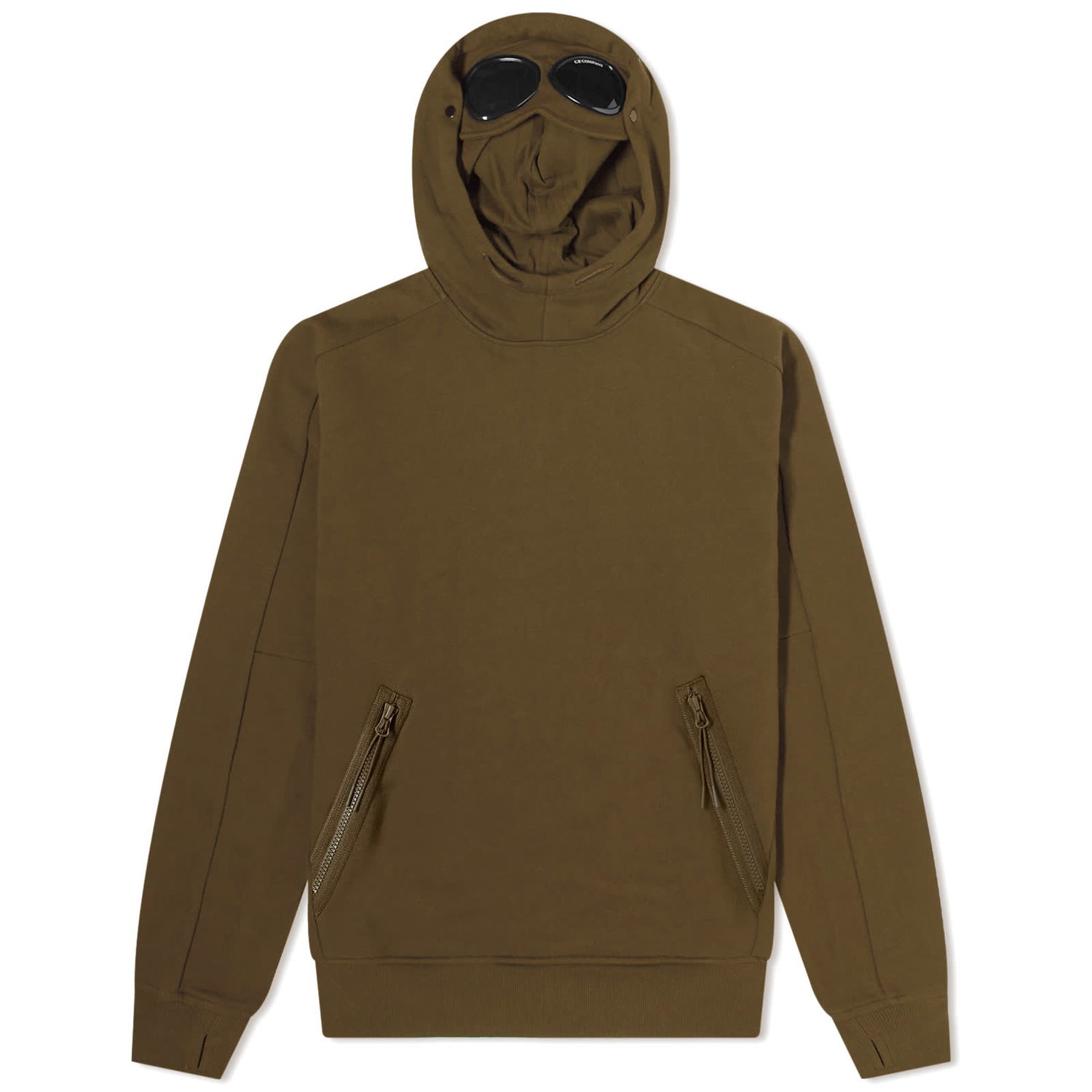 Sweatshirt C.P. Company Goggle Popover Hoodie Grøn | 15CMSS080A-005086W-683, 0