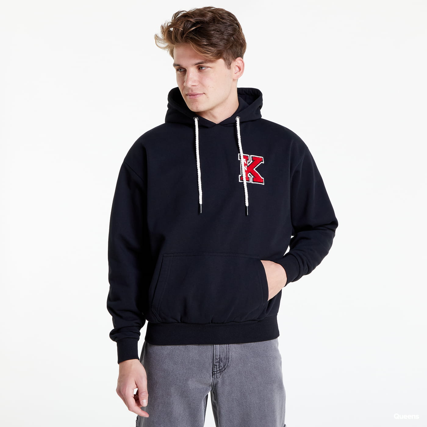 Sweatshirt Karl Kani Retro Patch Hoodie Sort | KM223-049-2, 0