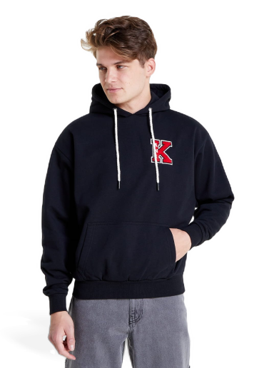 Sweatshirt Karl Kani Retro Patch Hoodie Sort | KM223-049-2