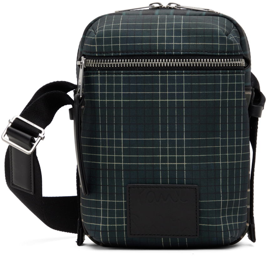 Skuldertaske Paul Smith Paul Smith Small X Body Bag Grøn | M1A-7750-MPRIST-PR-0, 0