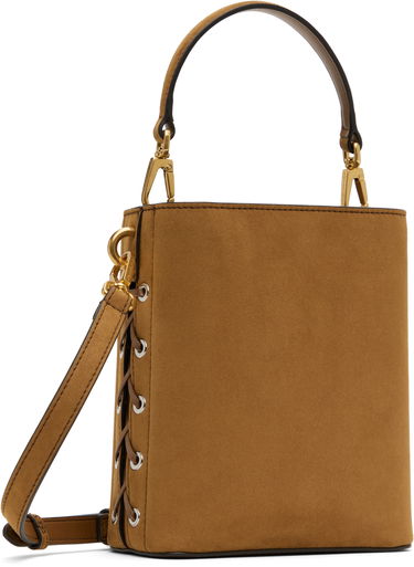 Håndtaske Stella McCartney Whipstitched Bucket Bag Brun | 7B0093WP0518, 2
