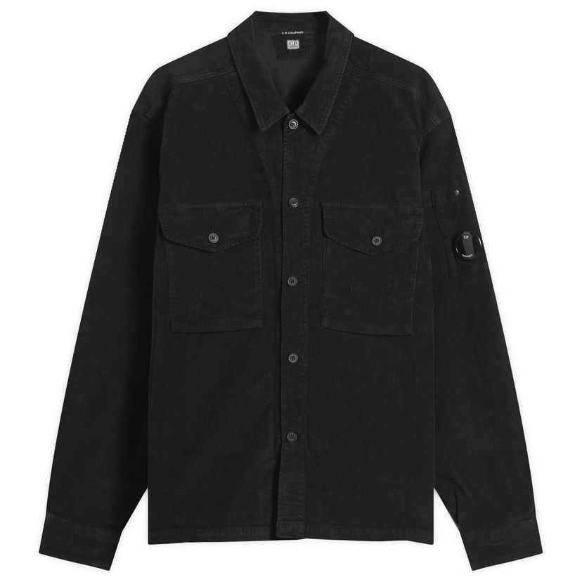 Skjorte C.P. Company Corduroy Overshirt Sort | 19CMOS072A-006410O-999