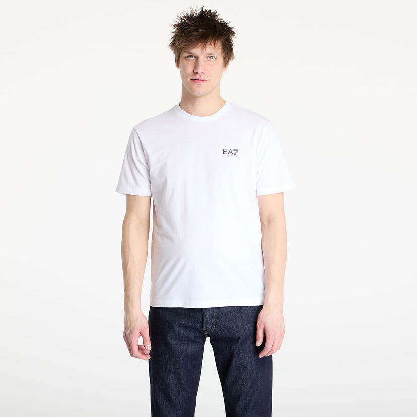 T-shirt Emporio Armani EA7 Emporio Armani Train Logo Series T-Shirt Hvid | 7M000567AF10375M0003