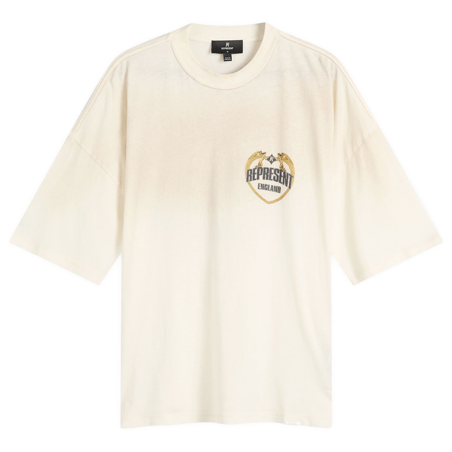 T-shirt Represent Clo Angel Border T-Shirt Beige | MLM100171-30, 1