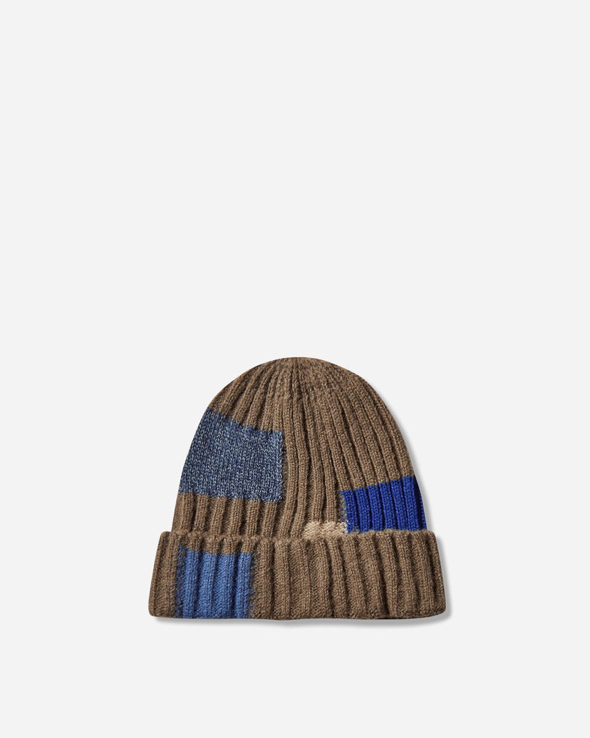 Beanie KAPITAL Wool Patchwork Ribbed Knit Beanie Flerfarvet | EK-1510XH GRAY