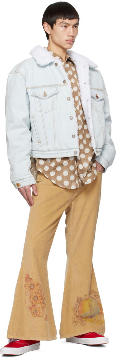 Skjorte ERL ERL Polka Dot Long Sleeve Shirt Brun | ERL06B012, 3