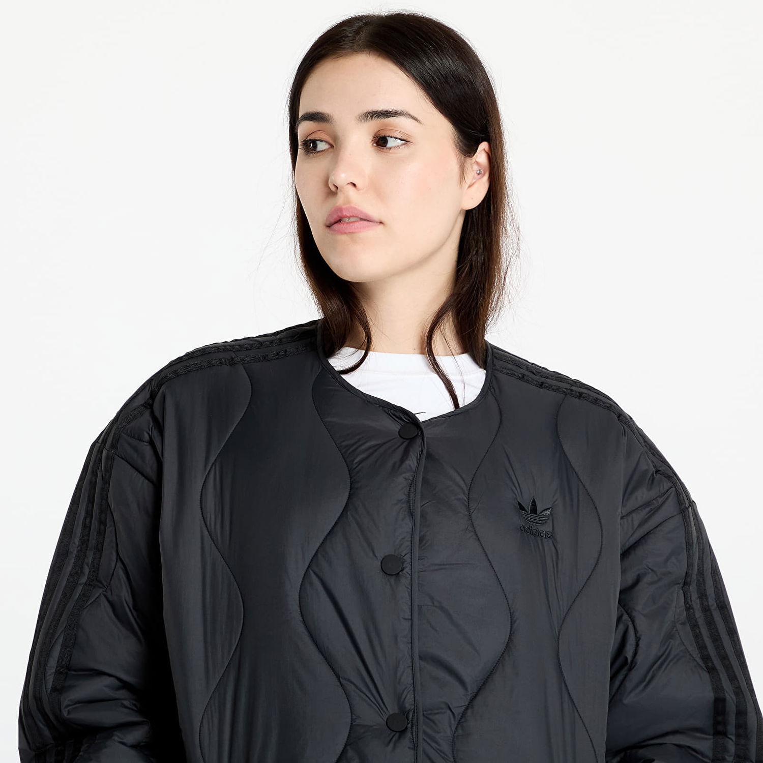 Jakke adidas Originals Quilted Liner Jacket Black Sort | JJ4353, 1