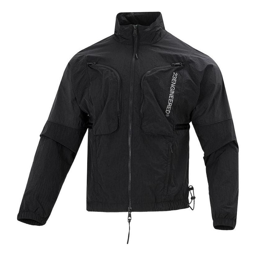 Vindjakke Jordan Air Jordan SS22 Zipper Stand Collar Jacket Sort | DJ0256-010