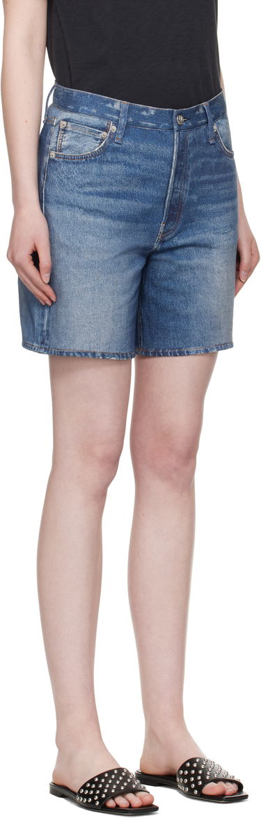 Shorts rag & bone Rag & Bone Miramar Terry Kaia Shorts Blå | WCW25S90008200, 4